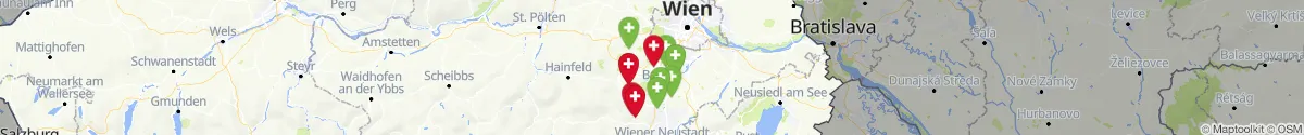Kartenansicht für Apotheken-Notdienste in der Nähe von Alland (Baden, Niederösterreich)